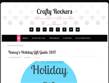 Tablet Screenshot of craftyrockers.com